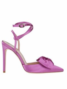 new Dee Ocleppo satin 312 Rosa bow pink heels sz 35
